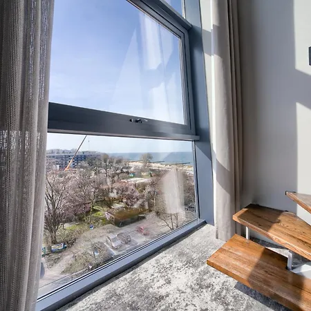 Apartamentyprzymorzu Marine***** Dwupoziomowy Z Widokiem Na Morze Apartment