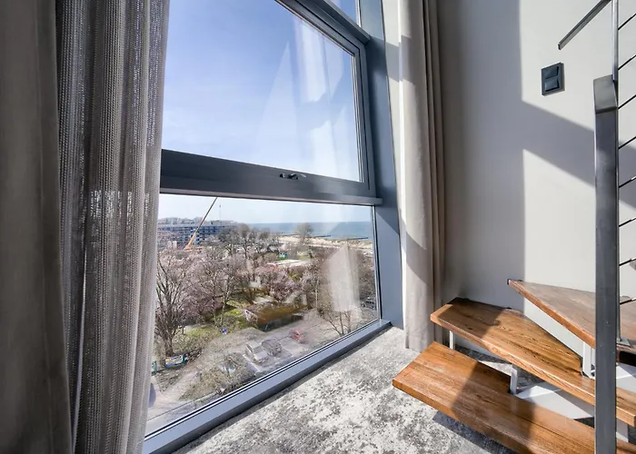 Apartamentyprzymorzu Marine***** Dwupoziomowy Z Widokiem Na Morze Apartament